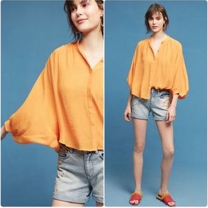 Maeve orange Brynna dolman button top